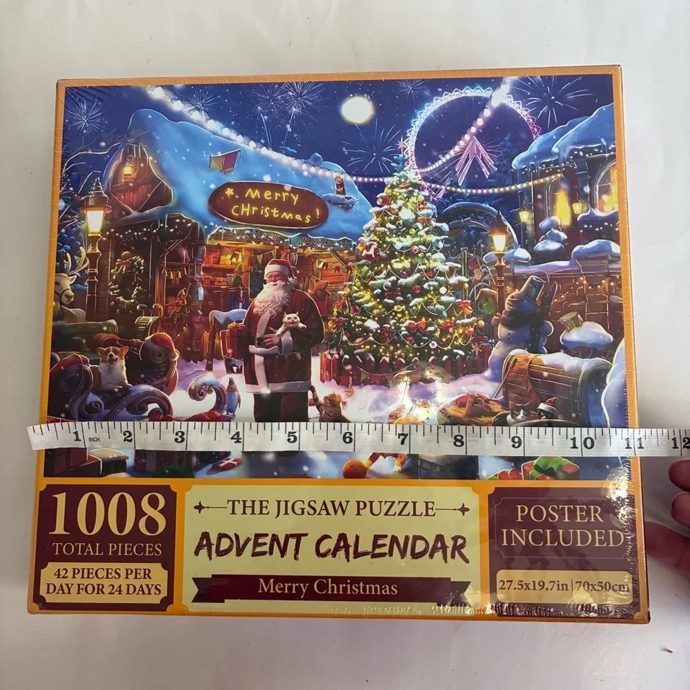 The Jigsaw Puzzle Merry Christmas Advent Calendar 1008 pcs